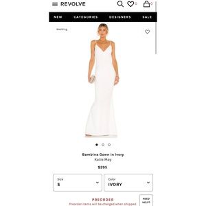 Revolve Katie May Ivory Wedding Gown